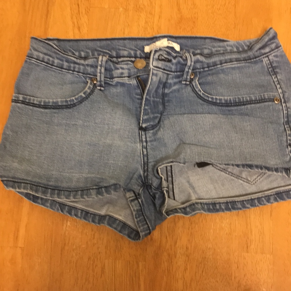 Blue jean shorts